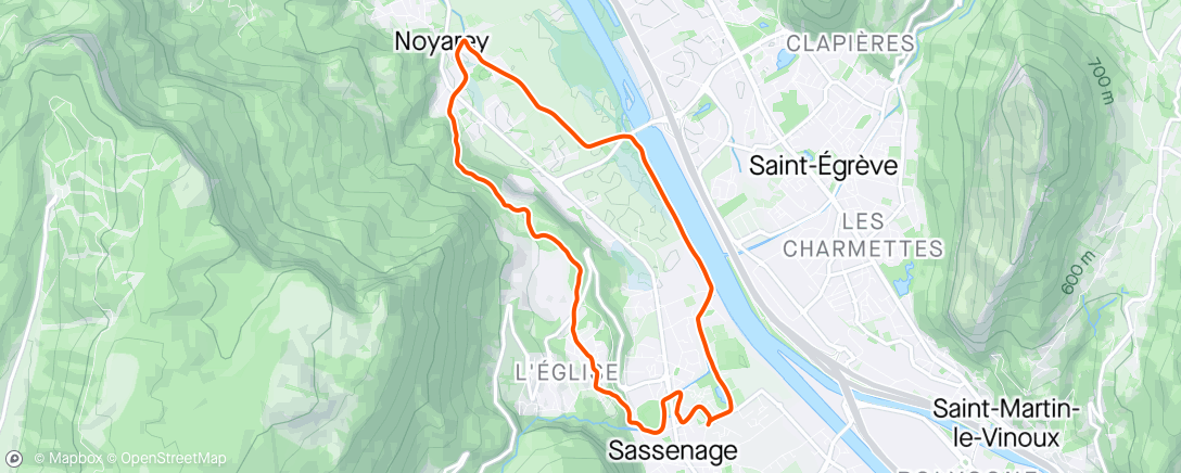 Map of the activity, Footing décompression du boulot