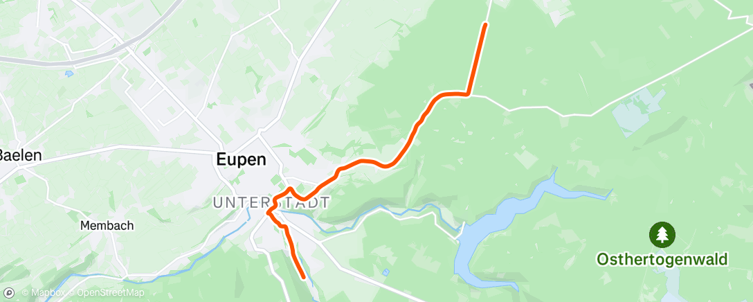 Map of the activity, Fahrt am Morgen