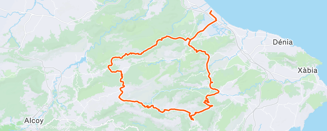 アクティビティ「Sortie vélo le matin」の地図