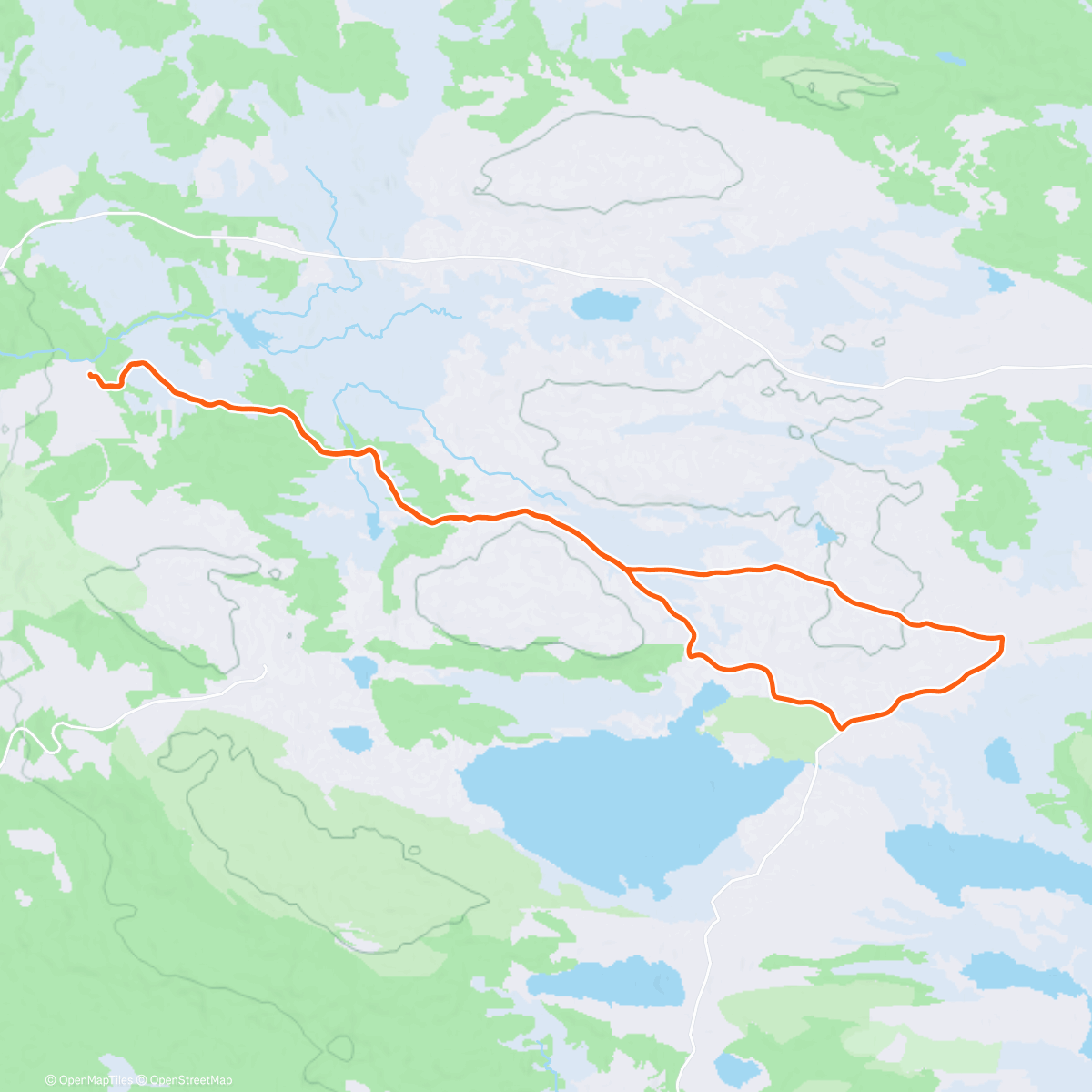 Map of the activity, Hitdalen og Krigsfjell