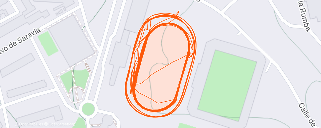 Map of the activity, Morning Run