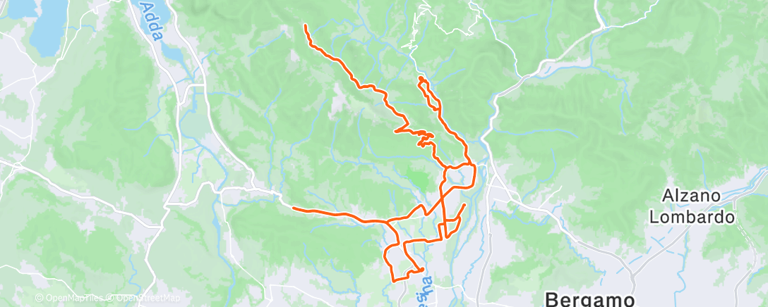 Mappa dell'attività Pedalata mattutina