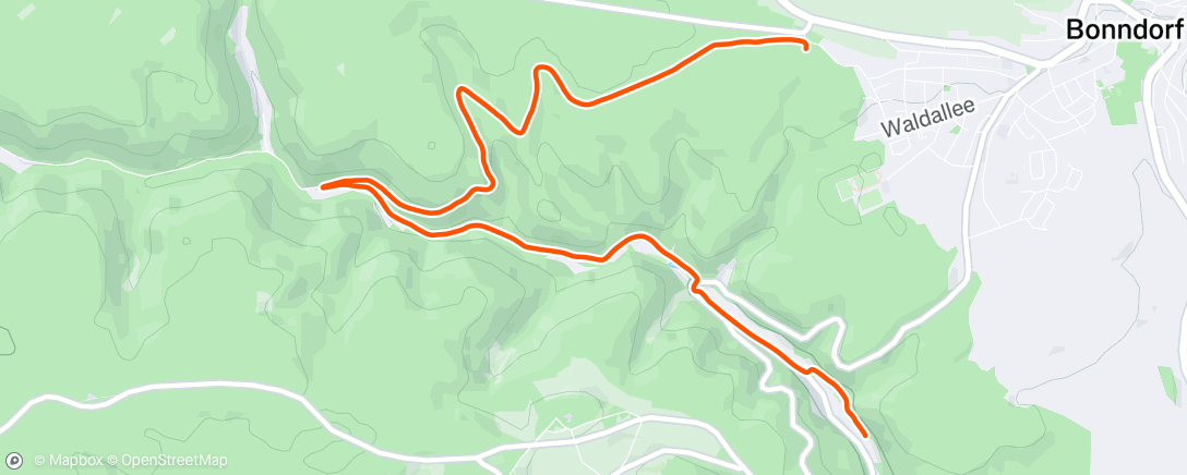 Map of the activity, Mountainbike-Fahrt am Nachmittag