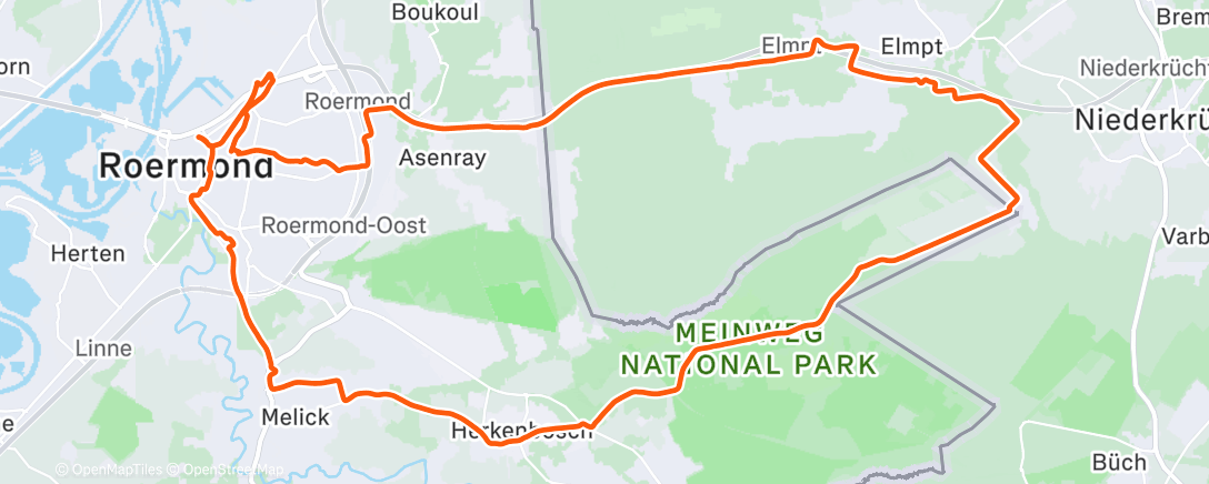 Карта физической активности (Heerlijk fietsweer)