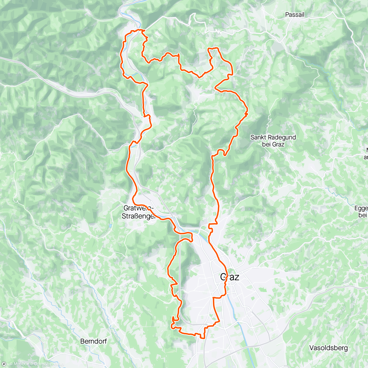 Map of the activity, Der Rächer von Rechberg
