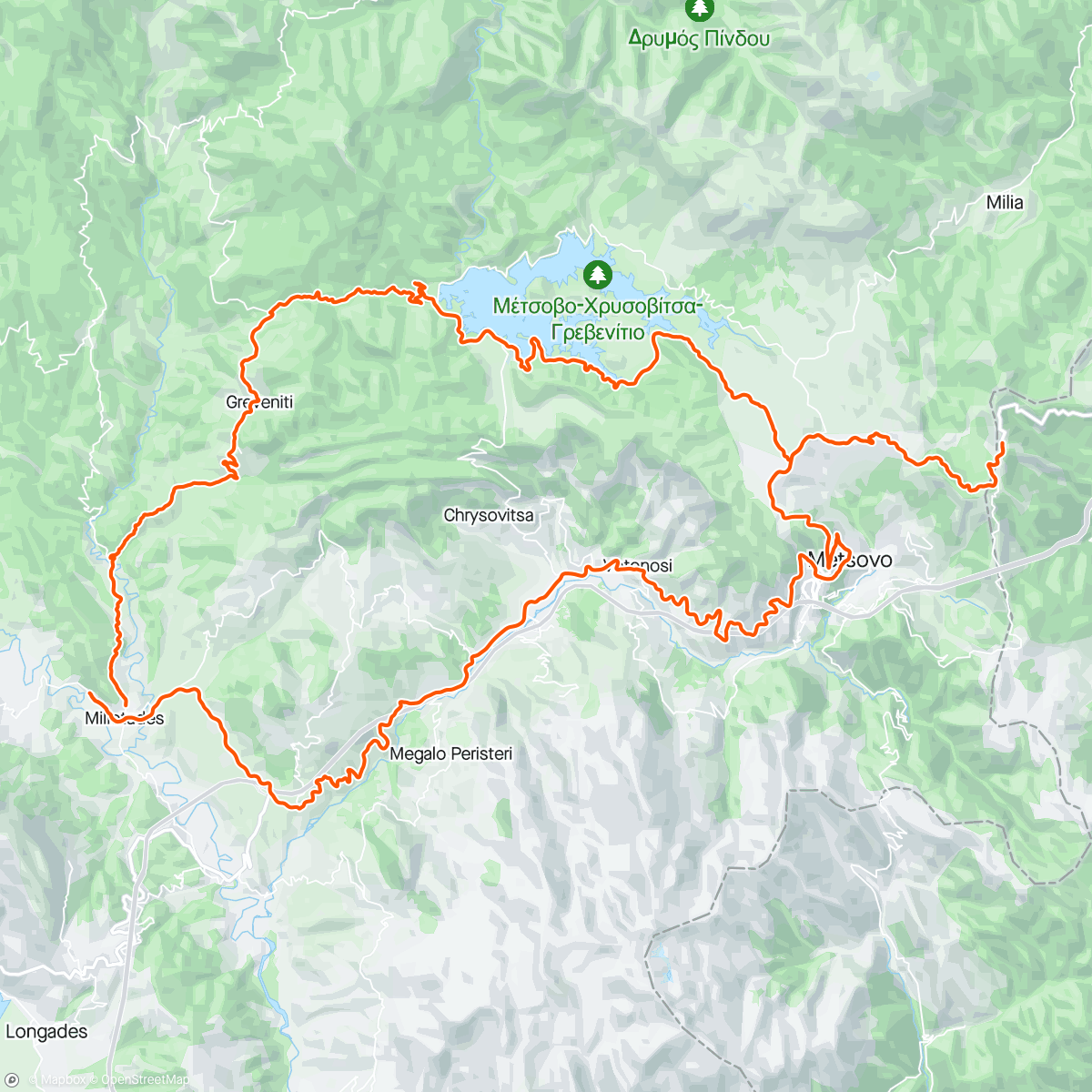 Map of the activity, 🇬🇷💙ExpLorinG EAST ZAGORI and met a lot of friendLy dogs💙🇬🇷
