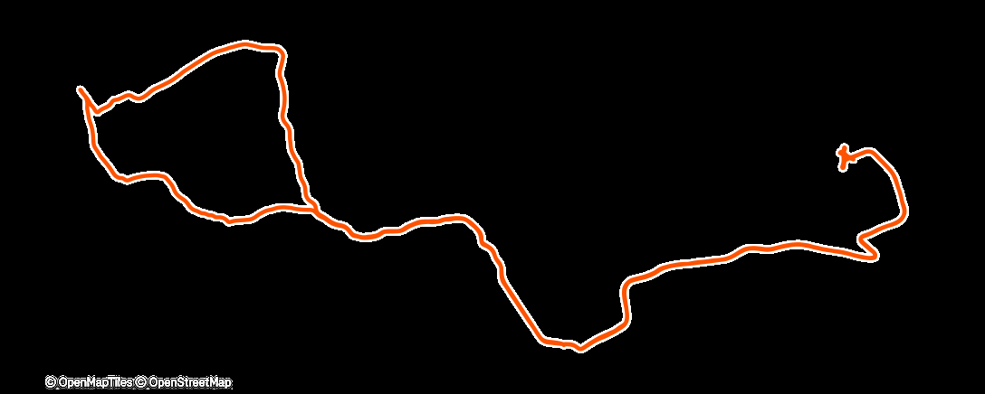 Map of the activity, Brockenwanderung