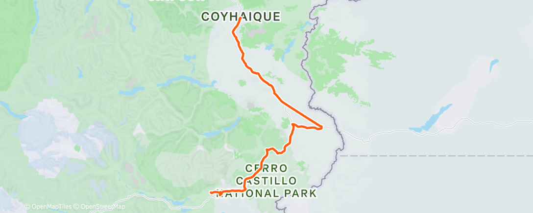 Map of the activity, Bicicleta eléctrica matutina