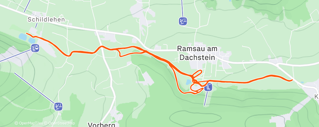 Map of the activity, Cross-Country SKIING