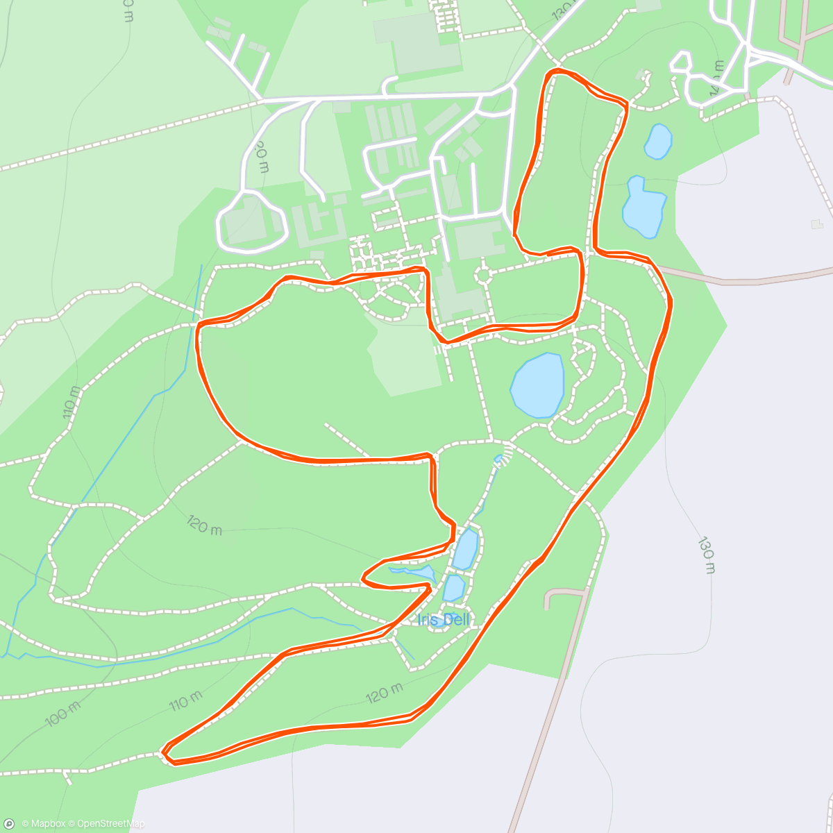 Map of the activity, Wakehurst ParkRun