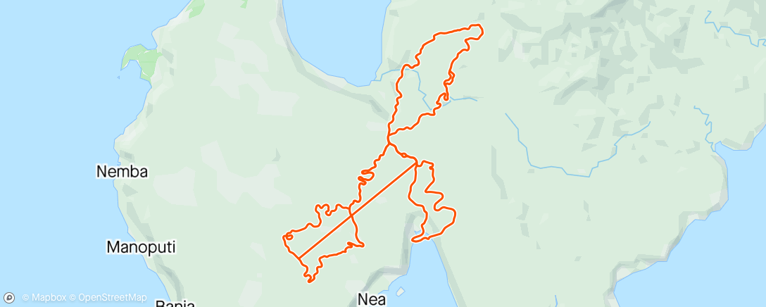 Mapa de la actividad (Zwift - Group Ride: 3R Endurance Steady Ride (C) on Wandering Flats in Makuri Islands)