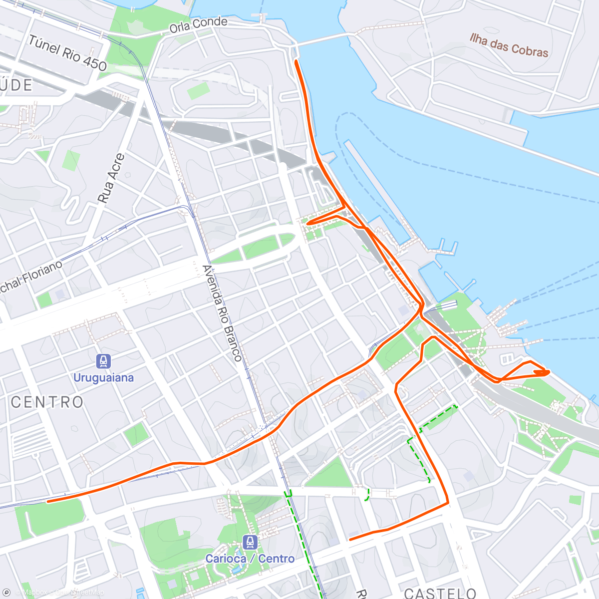 Карта физической активности (Correndo pelo Rio❤️
Praça XV🏃🏻‍♂️✨️)