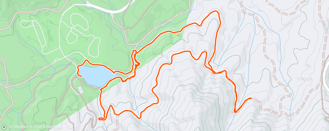 Map of the activity, Bent creek with Tracy and Aspen