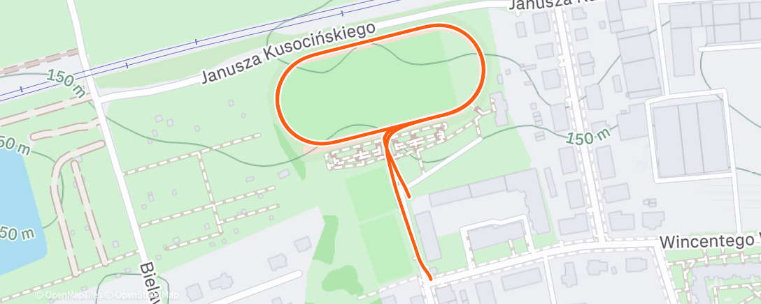 Map of the activity, Lunch Run