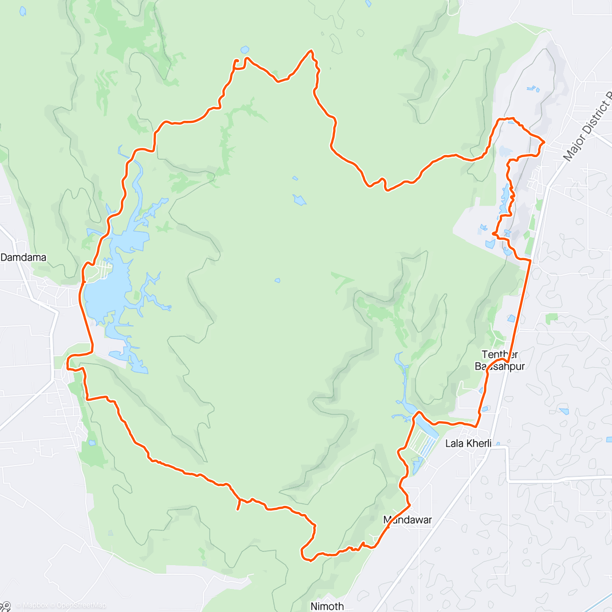 Mapa da atividade, Lake to Lake