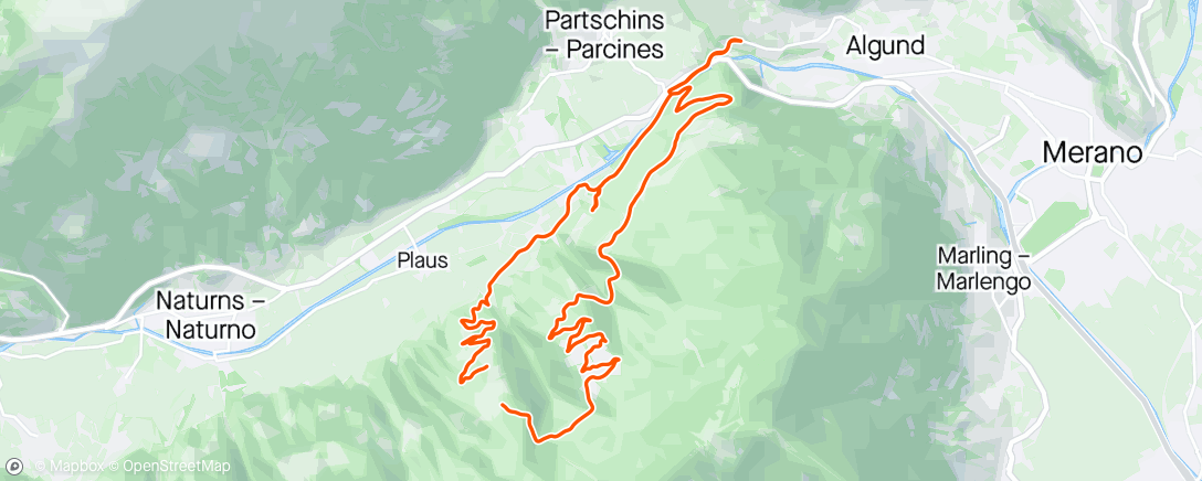 「Mountainbike-Fahrt am Nachmittag」活動的地圖