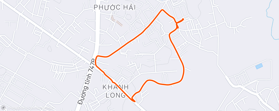Map of the activity, Morning Walk