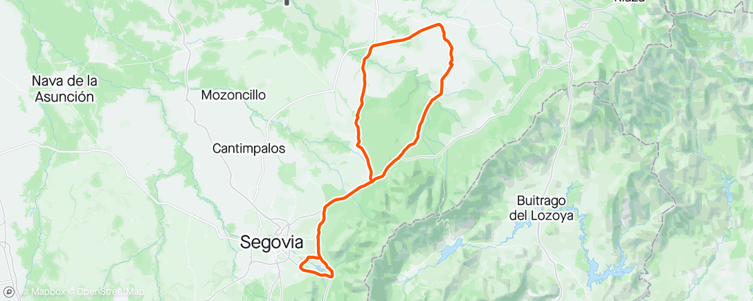 Map of the activity, Vuelta con las niñas
