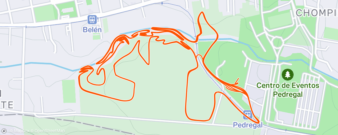Map of the activity, Lunch Ride