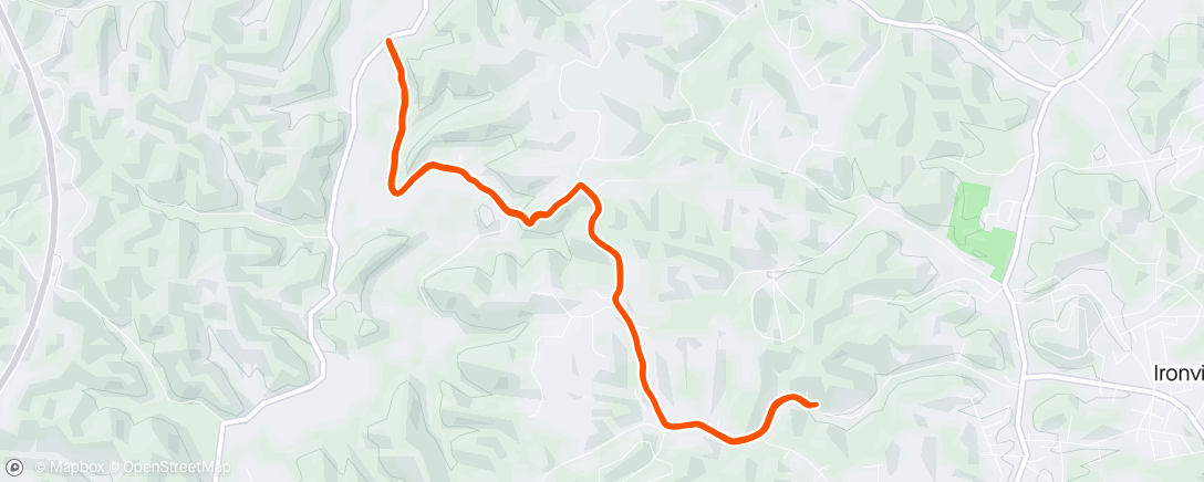 Map of the activity, Always wanted to run that hill. Now I want to run it again. - Ashland, Kentucky