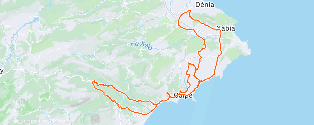 Map of the activity, Sortie vélo le matin