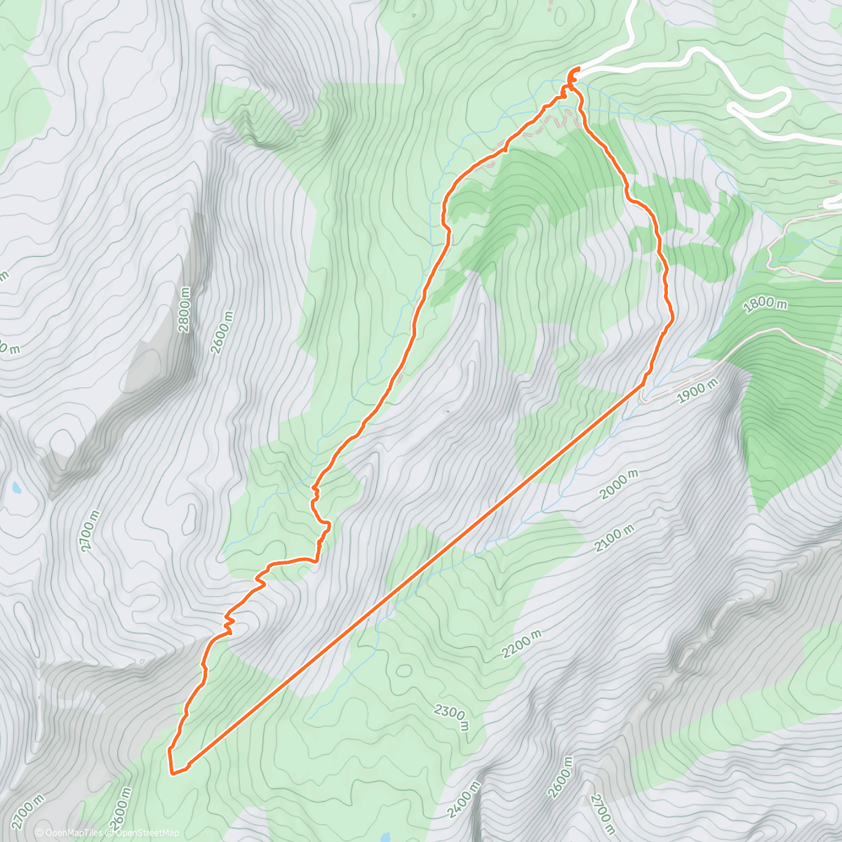 Map of the activity, Col de vars