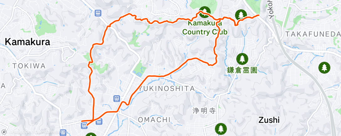 Map of the activity, Morning Trail Run