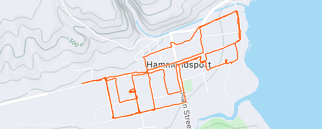 Map of the activity, Night Hike