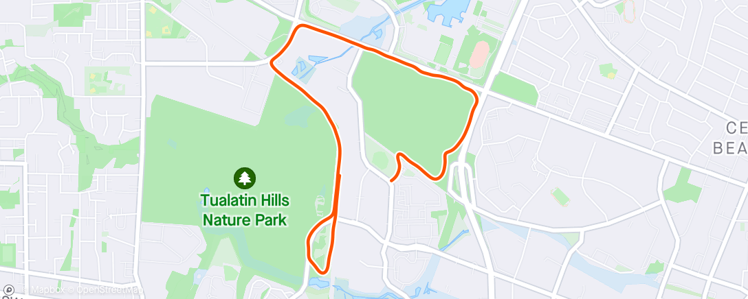 Map of the activity, Nike Run Club: Monday Afternoon Run
