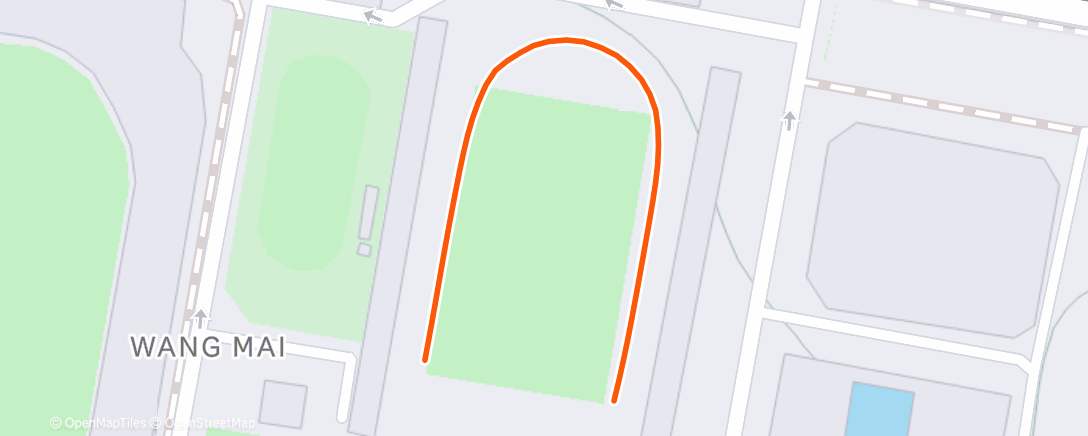 Map of the activity, Morning Run