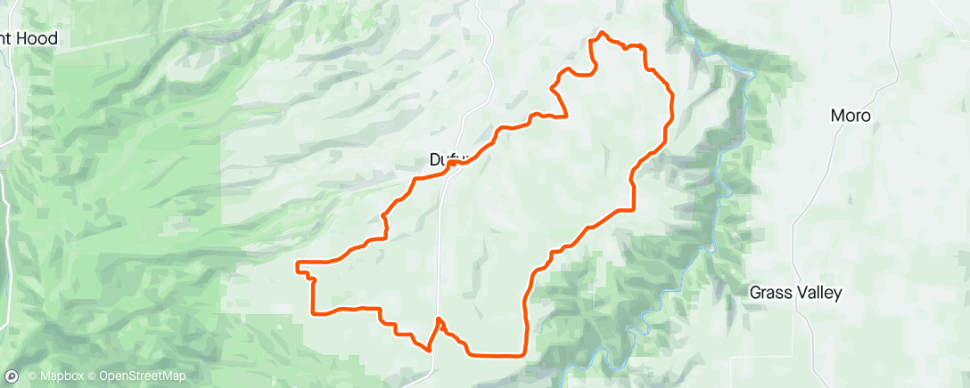 Map of the activity, Gorge Gravel Grinder