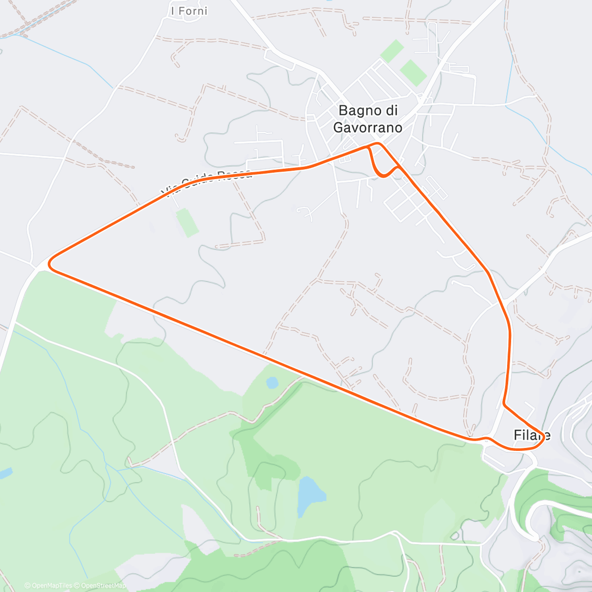 Map of the activity, Scarichino all’imbrunire 😍😍😍