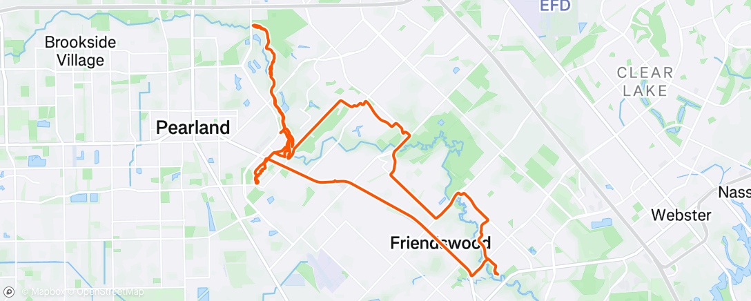 Map of the activity, Afternoon MTB Heat Training