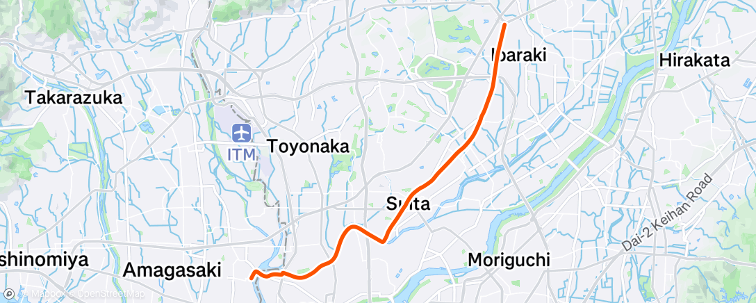 Map of the activity, 朝のライド