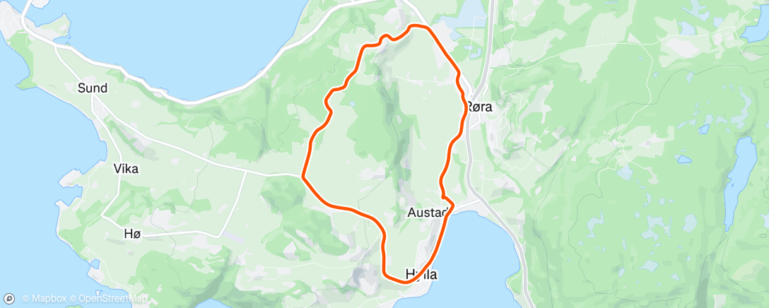 Map of the activity, Klettarunden