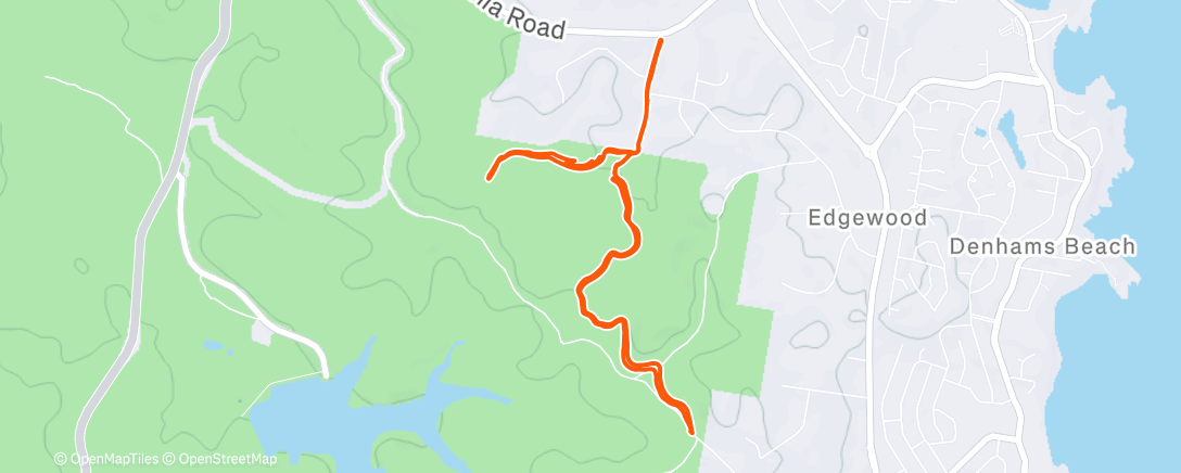 Map of the activity, Afternoon Mountain Bike Ride