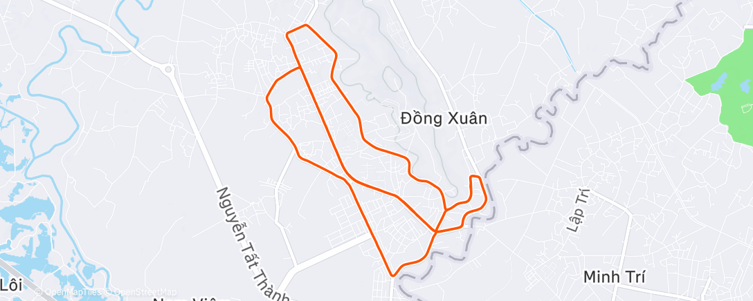 Map of the activity, Afternoon Ride