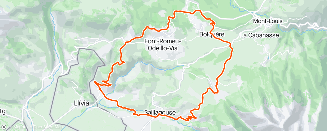 Map of the activity, Afternoon Ride