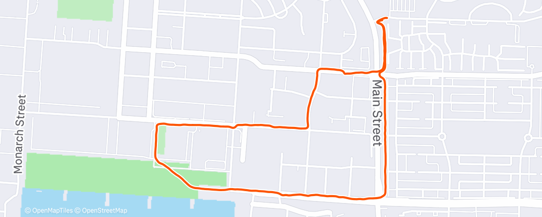 Map of the activity, Morning Walk w/ weighted vest
