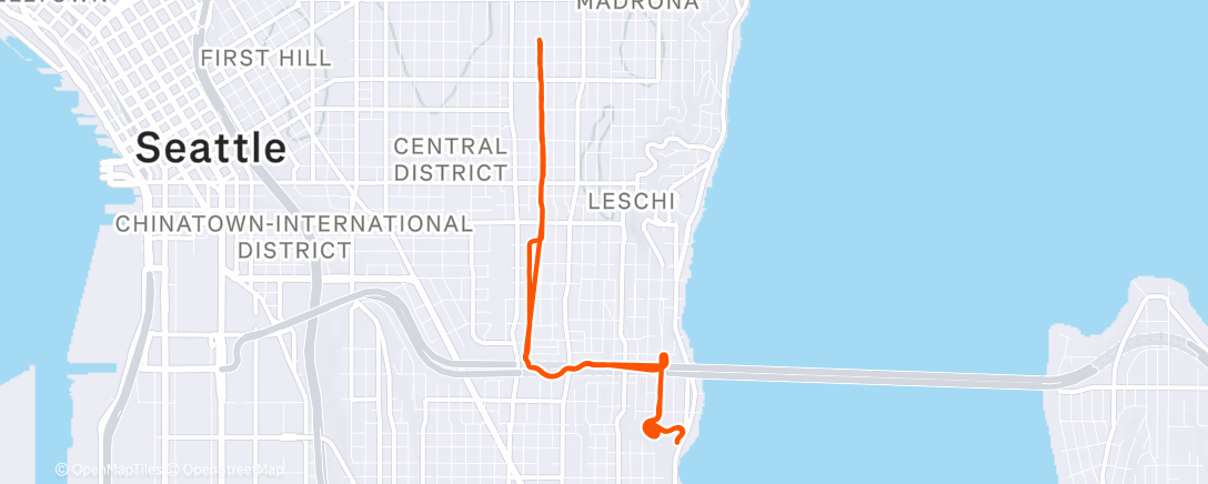 Map of the activity, Morning Run