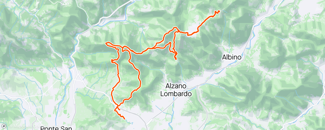 Map of the activity, Casa, Canto Alto, Salmezza, Selvino, Monte Poieto e ritorno