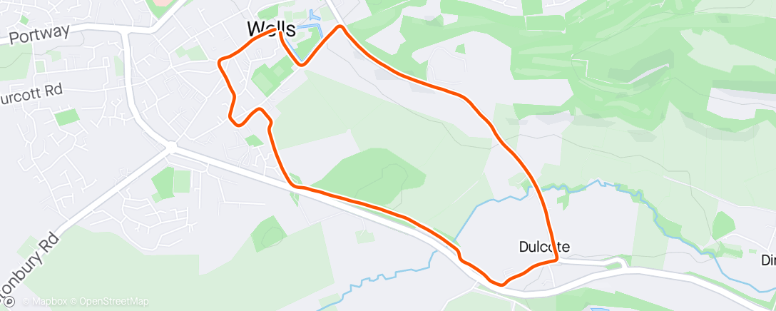 アクティビティ「Wells festival of running」の地図
