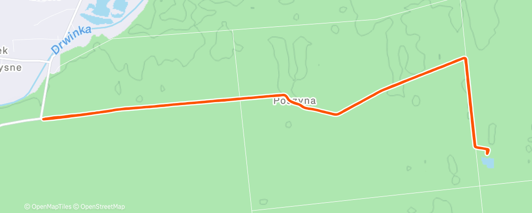 Map of the activity, XIV Opłatek Biegowy nad Czarnym Stawem 🎄