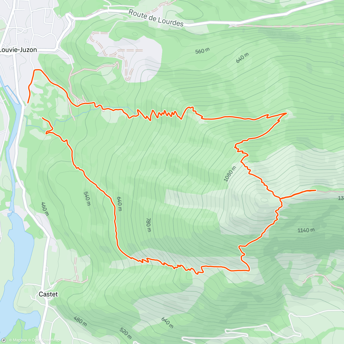 Map of the activity, Montagne du rey - trail