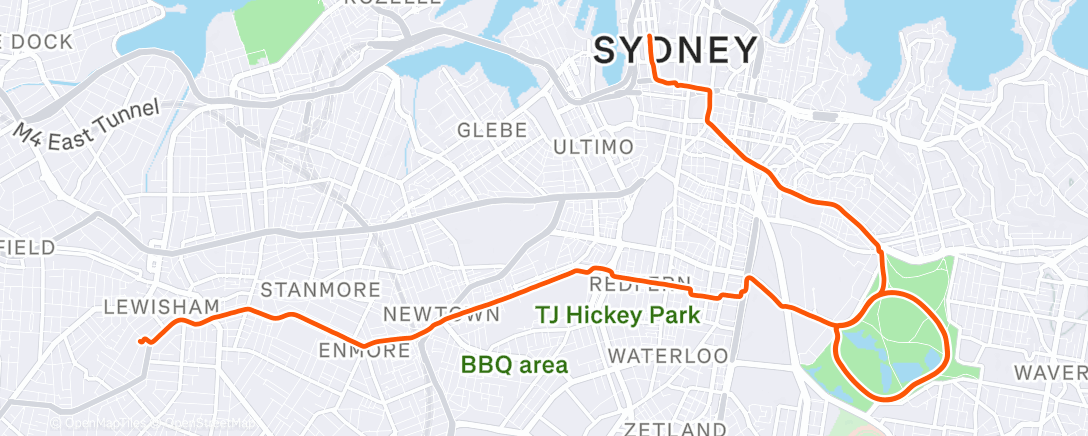 Карта физической активности (Morning Ride)