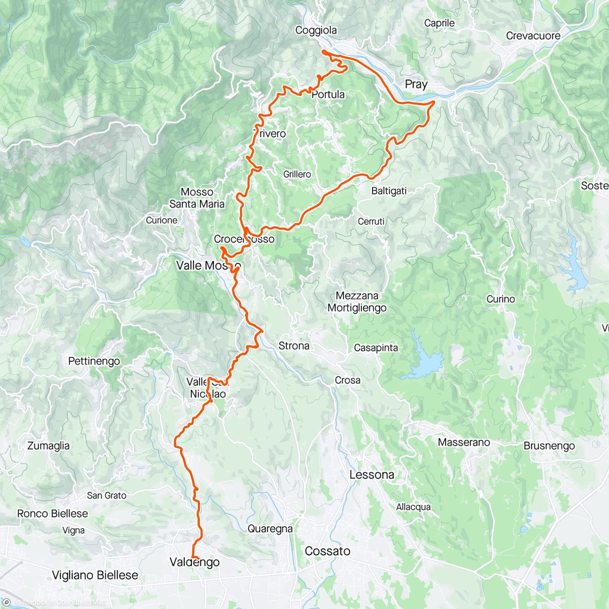 Map of the activity, A vedere il giro 2ª tappa