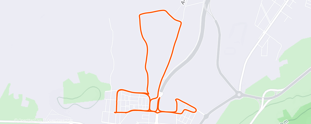 Карта физической активности (Evening Run)