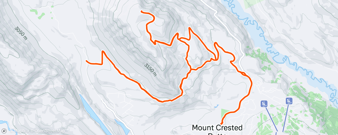 Map of the activity, Afternoon Ride