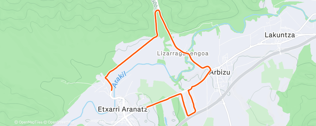 Карта физической активности (Afternoon Ride)