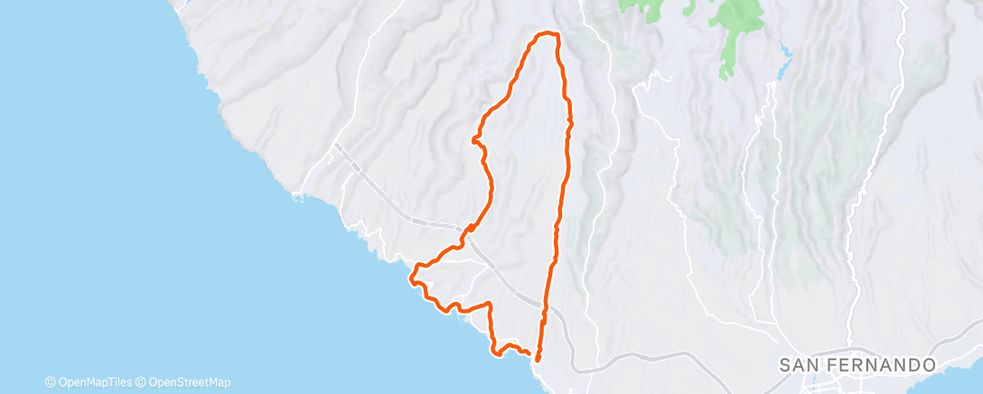 Map of the activity, Morning Trail Run